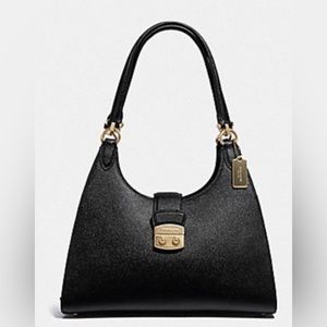 Coach Avary shoulder bag (coach F37606) Black/light gold
